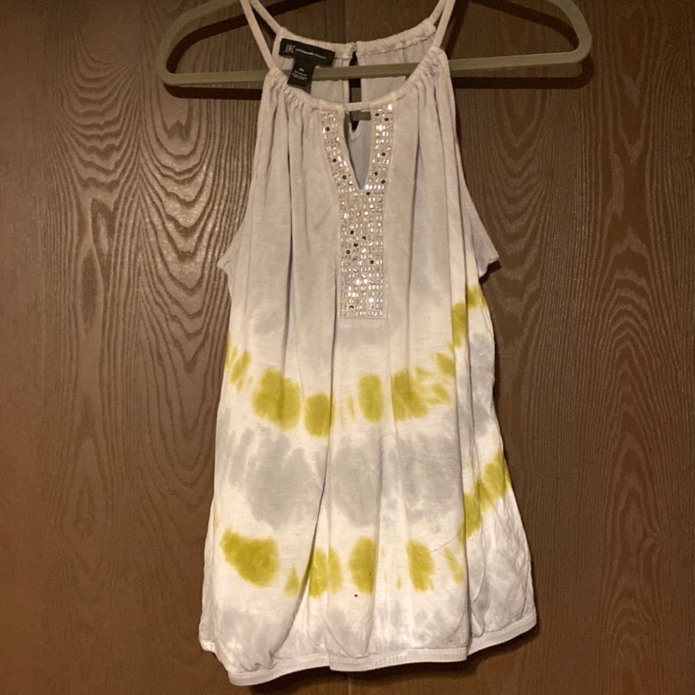 INC Sleeveless Gray Ombre Top - Picture 2 of 4